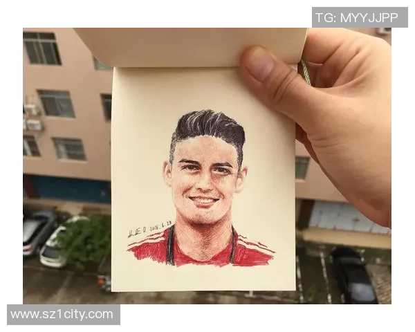 足球明星的色彩速写画展现运动与艺术的完美结合